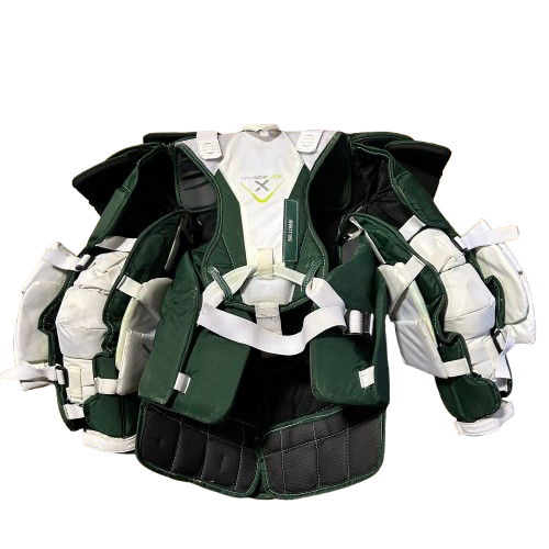 Bauer Vapor Hyperlite - Plastron de gardien de but Pro Stock d'occasion (vert/blanc)